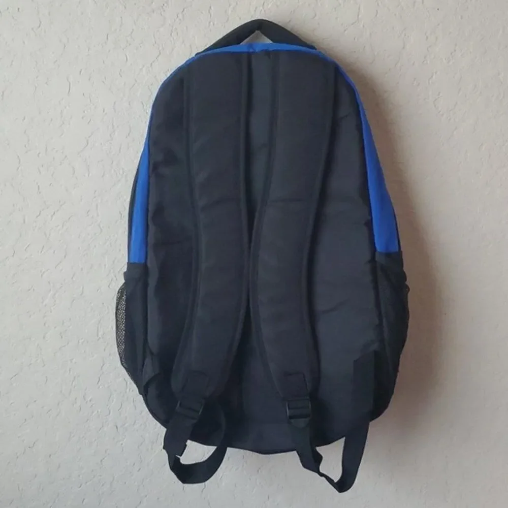 Official SeaWorld Parks & Entertainment Embroidered Backpack – Blue & Black